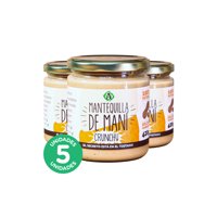 Ambrosia Spa - Pack 5, Mantequilla De Maní Crunch 420Gr