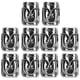 thumbnail image 1 of 10 cuentas de metal para cordón de paracord con agujero de 6 mm para hacer pulseras de doble cara., 1 of 8