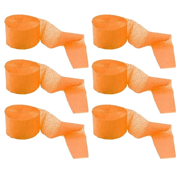 6 serpentinas de papel (4,5 cm x 25 m/rollo). Ideales para decorar fiestas, bodas y festivales.