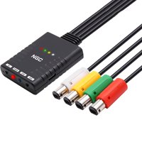 Adaptador Receptor Controlador Inalámbrico Aaronmei Ngc Soporta Cuatro Controles Negro