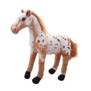 Magideal - Lindo Caballo De Simulación Sofá Almohada Muñecas De Clásicas Juguete De Peluche Cómodo Estatuilla De Caballo Para Juguete De Utilerí , Estilo B
