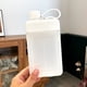 thumbnail image 4 of Frasco de plástico para licor, botella de agua plana, botellas cuadradas, frasco de viaje, taza de viaje portátil, 4 of 5