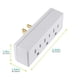 thumbnail image 3 of Extensor de enchufe Philips SPS1630W/37, 3 salidas, paquete de 2, blanco, 3 of 5
