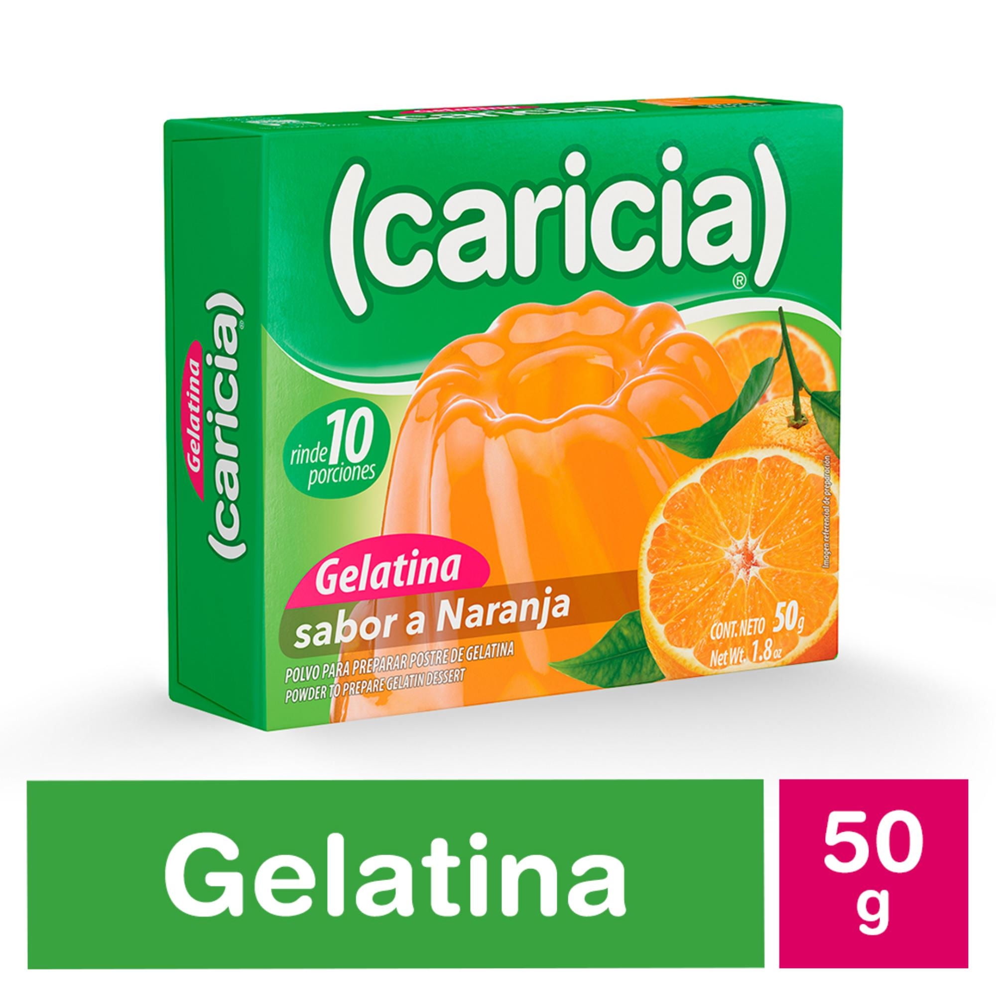 Gelatina Naranja 50 g Caricia