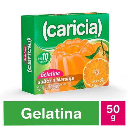 Gelatina Naranja 50 g Caricia