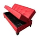 thumbnail image 3 of Futon Baul Patagonia Rojo Pu 3 cuerpos Pmadera, 3 of 3