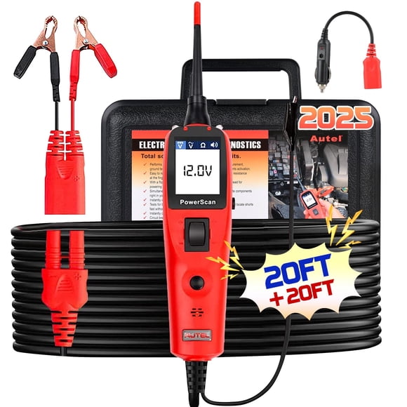 Probador De Circuitos Automotrices Powerscan De 12 A 24 V Con Cable De 20 Pies