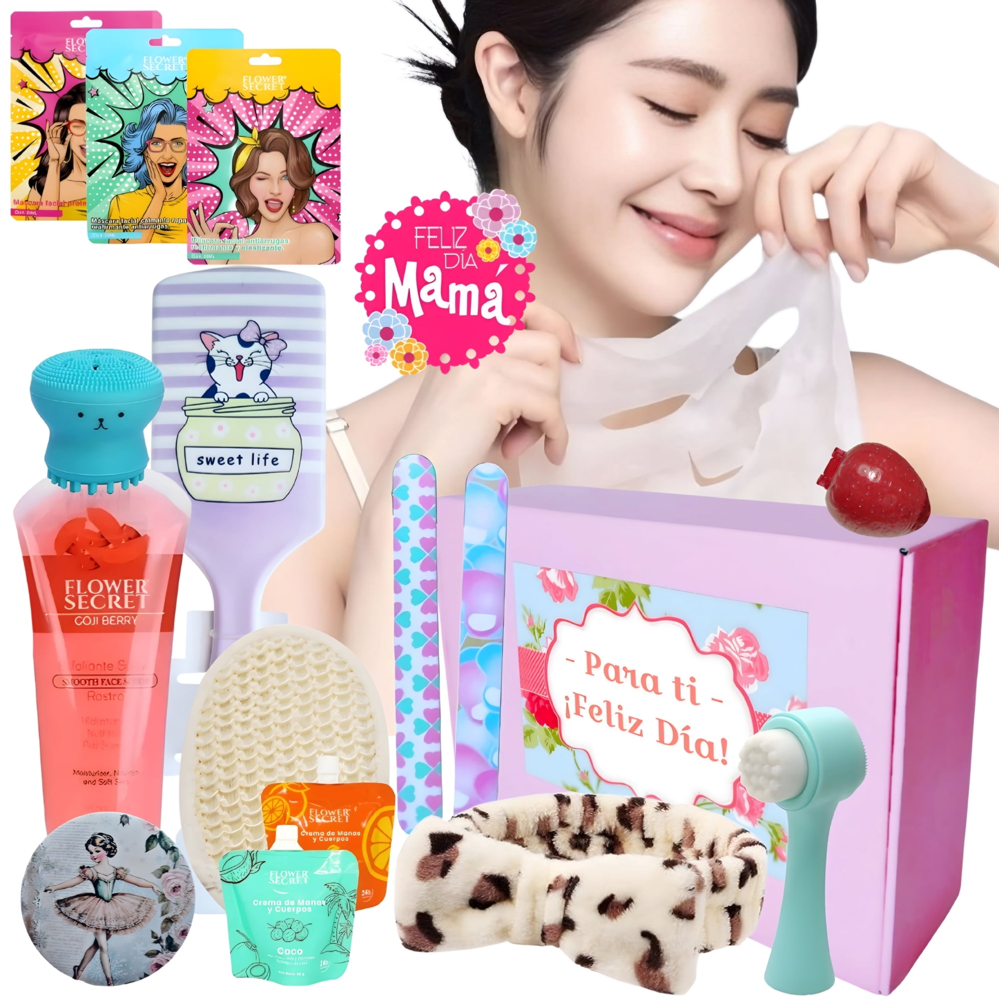 Genérica - Kit Cuidado Facial Y Spa Corporal Regalo Mujer