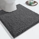 thumbnail image 2 of Alfombra de baño en forma de U, supersuave, peluda y con contorno para el suelo del baño, esponjosa, absorbente de agua, antideslizante, lavable a máquina, secado rápido, 2 of 5