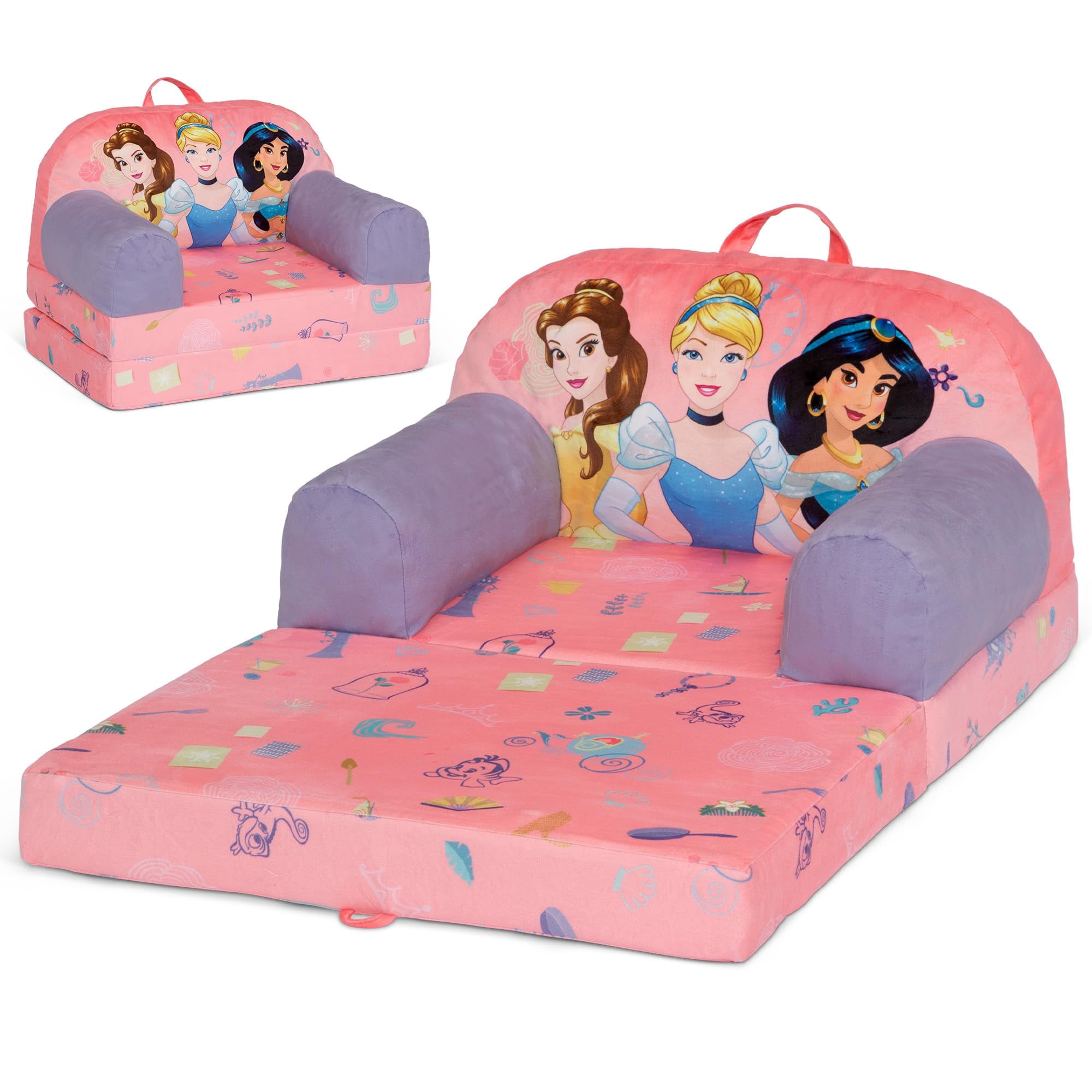 Silla Infantil Delta Children Disney Princesas Cozee Buddy Rosa