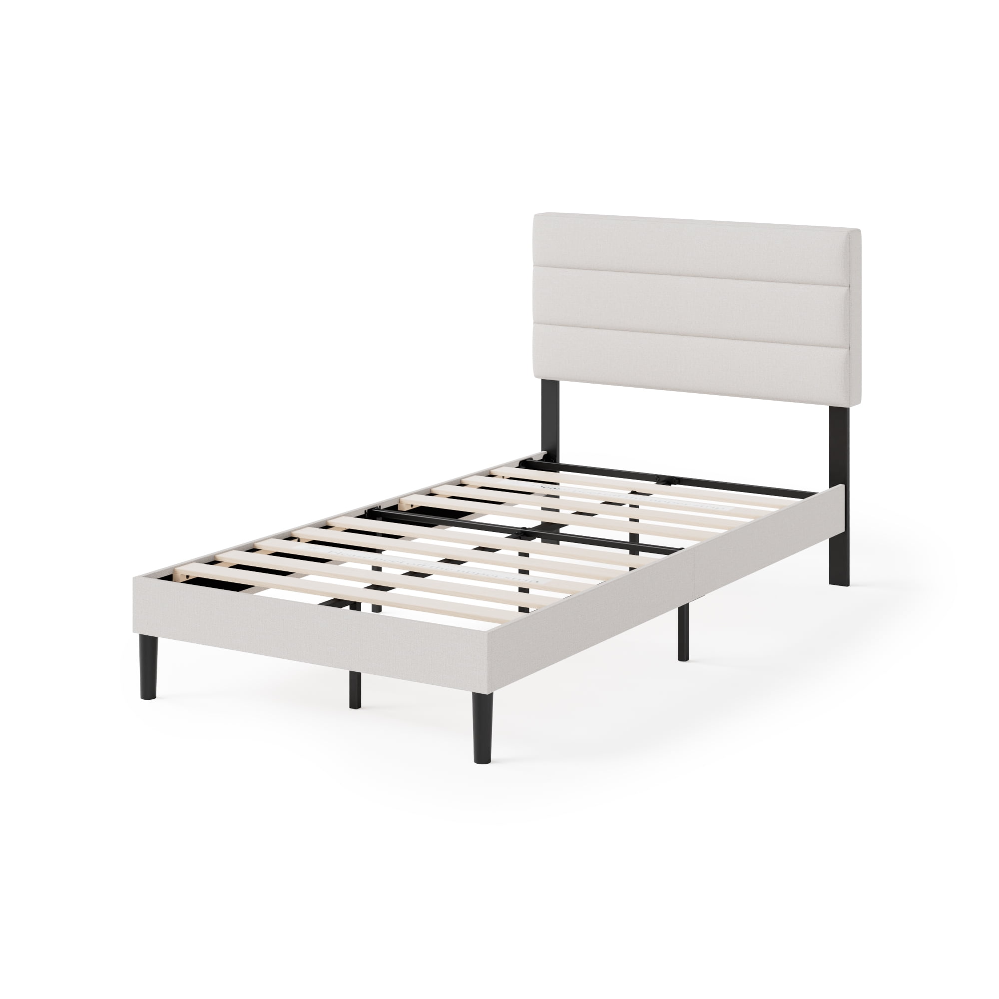 Zinus - Base De Cama Premium 1 Plaza 90x190x30cm Piper Con Respaldo