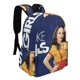 thumbnail image 2 of 2 Broke Girls-theme Backpack, Campus style schoolbag Bookbag with Adjustable Shoulder Straps And Large Zip Compartment, Unisex Travel Bags.42x30x15cm, 2 of 6