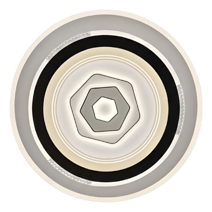 Genérico - Lámpara Techo Led Plafón Diseño Contemporáneo Circular Jhn