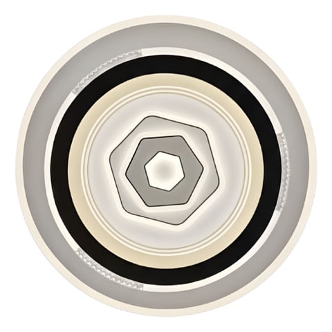 Genérico - Lámpara Techo Led Plafón Diseño Contemporáneo Circular Jhn