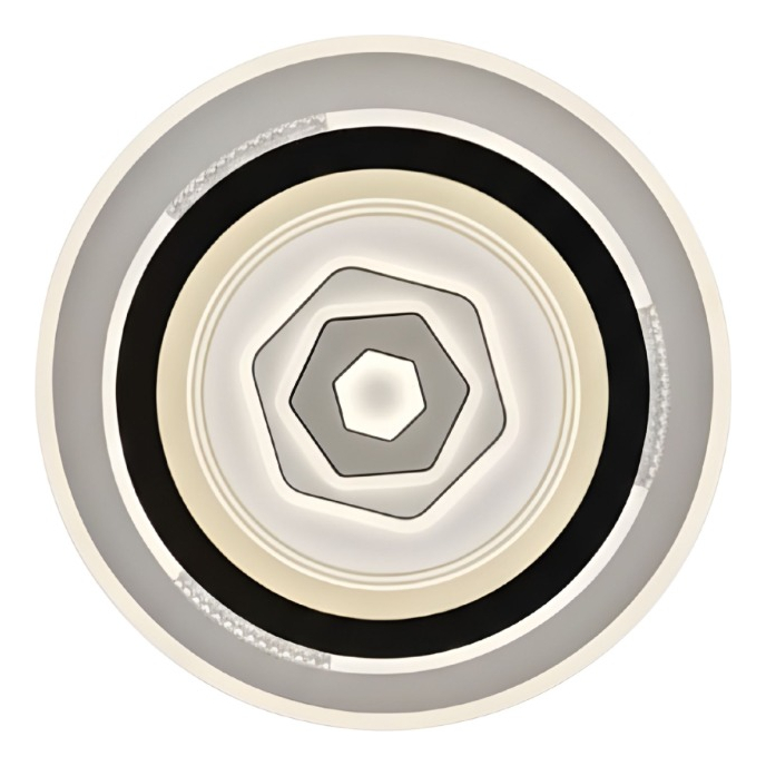 Genérico - Lámpara Techo Led Plafón Diseño Contemporáneo Circular Jhn