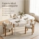 thumbnail image 5 of Mesa De Comedor Jacinta Simple  Minimalista 120x70x75cm Blanco, 5 of 8