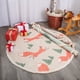 thumbnail image 4 of Alfombra Navidad Redonda Pinos Navideños y Zorros, 4 of 4