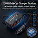 thumbnail image 2 of Cargador de Auto Eafinesy 200W USB C 6 Puertos PD3.0/QC4.0/PPS Negro, 2 of 7