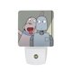 thumbnail image 1 of Robot Dreams Luz nocturna LED con sensor de anochecer a amanecer para dormitorio, baño, pasillo, escaleras - Lámpara LED nocturna de enchufe, 0.5W - 1 pieza, 1 of 6