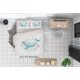 thumbnail image 2 of Juego de Ropa de Cama 3D Milsleep Ballena y Medusas 3 Piezas, 2 of 3