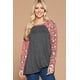 thumbnail image 1 of Top Casual de Felpa Francesa con Giro Lateral y Estampado Animal, Mangas Largas M, 1 of 2
