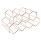 thumbnail image 1 of Estante De Mesa Para Vino, Soporte Para 9 Botellas De Vino Para Despensa, Bodega, Decoración Del Hogar, Oro Rosa, 1 of 3