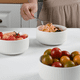thumbnail image 4 of Set Picoteo Tabla + 3 Bowls Pocillos Blancos Para Servir, 4 of 8