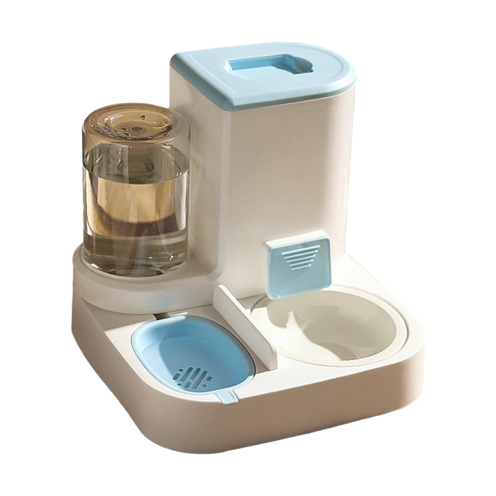 Uucntr - Comedero Automático Para Mascotas, Bebedero De 1 Litro, Alimentador De 2,2 L, Cuenco De Comida Para Gatitos De Fácil Limpieza, Azul