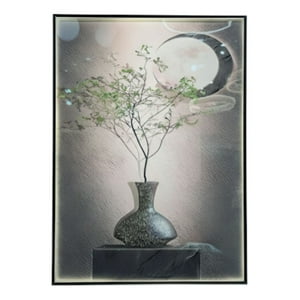 Genérico - Cuadro Decorativo Pared Naturaleza Luna Led Hogar Jhn