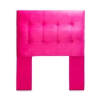 Dgb - Respaldo Cama 1 Plaza Felpa Fucsia Sevilla Cp