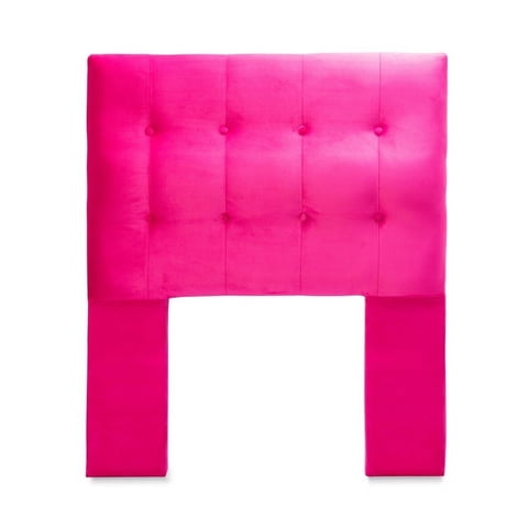 Dgb - Respaldo Cama 1 Plaza Felpa Fucsia Sevilla Cp