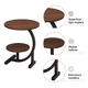 thumbnail image 3 of Mesa Lateral Circular De 2 Niveles Diseño Minimalista - #1, 3 of 3
