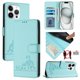 thumbnail image 1 of Funda tipo cartera FOXDOCK para iPhone 12 Pro con soporte, ranuras, RFID, diseño de gato, 1 of 5