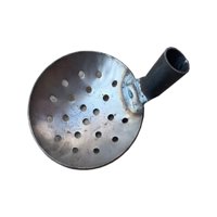 Magideal - Herramienta De Tanque Séptico, Cuchara De Lavabo Redondeada, Removedor De Lodos De Metal, Cucharón De Agua, Cuchara De Alcantarillado, Cuchara De , 17Cm Acero