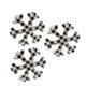 thumbnail image 1 of 3 Uds Adornos Navide?os Rústicos Decoraciones De Copos De Nieve De Madera Negro Blanco, 1 of 5