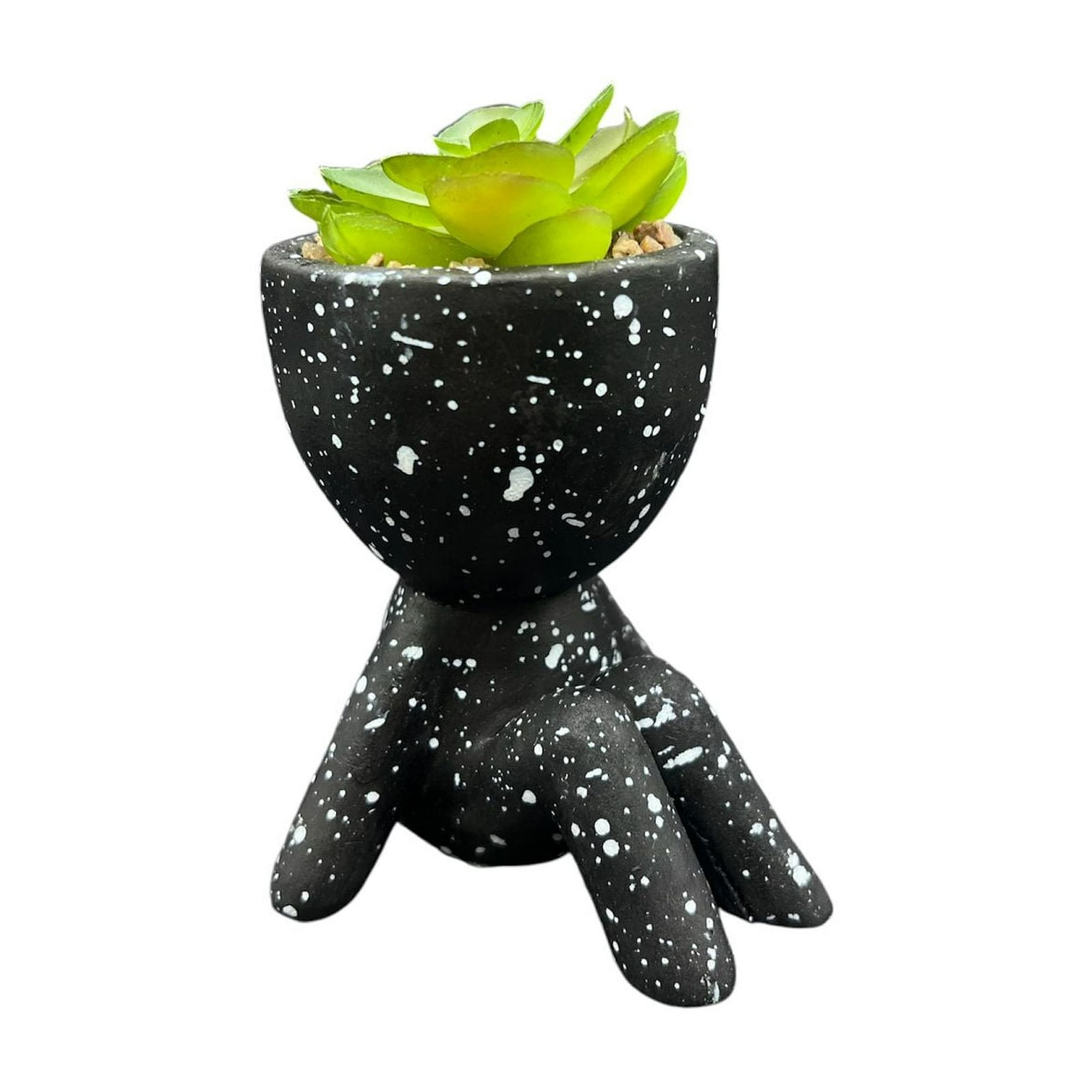 Oem - Macetero De Ceramica Planta Artificial Moderno