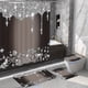 thumbnail image 1 of 4Pcs Bathroom Shower Curtain Set, Sparkling Diamond-Pattern Bathroom Curtain With 12 Hooks, Bathroom Non Slip Rugs, Toilet Cover Mat, Bathroom Partition, Room Decor, 1 of 3