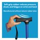 thumbnail image 2 of Bastón de senderismo Carex Soft Grip ajustable en altura, color negro, 2 of 9