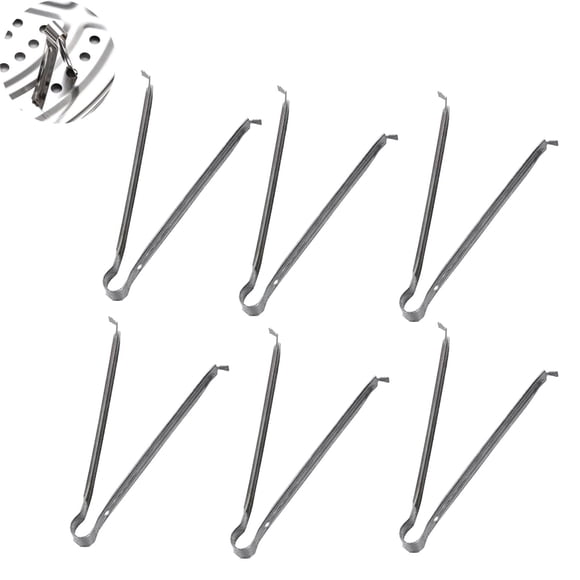 Vaporizador con patas extraíbles, 6 unidades, acero inoxidable, 5 cm