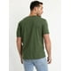 thumbnail image 3 of Polera Manga Corta Cuello V Verde musgo verde oscuro M, 3 of 4