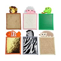 Bothyi - 6 Uds Esteras Sensoriales Azulejos Sensoriales De Animales Para Grupos De Juegos De Exploración De Motricidad Fina