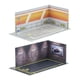 thumbnail image 1 of 2x 1/24 Modelo De Coche DIY Diorama Paisaje De Estacionamiento Para Amantes De Los Modelos Pared Naranja, 1 of 5