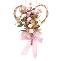 Bothyi - Clavel Flor Guirnalda Guirnalda Artificial Para El Día De La Madre Decoración Fiesta Rosa