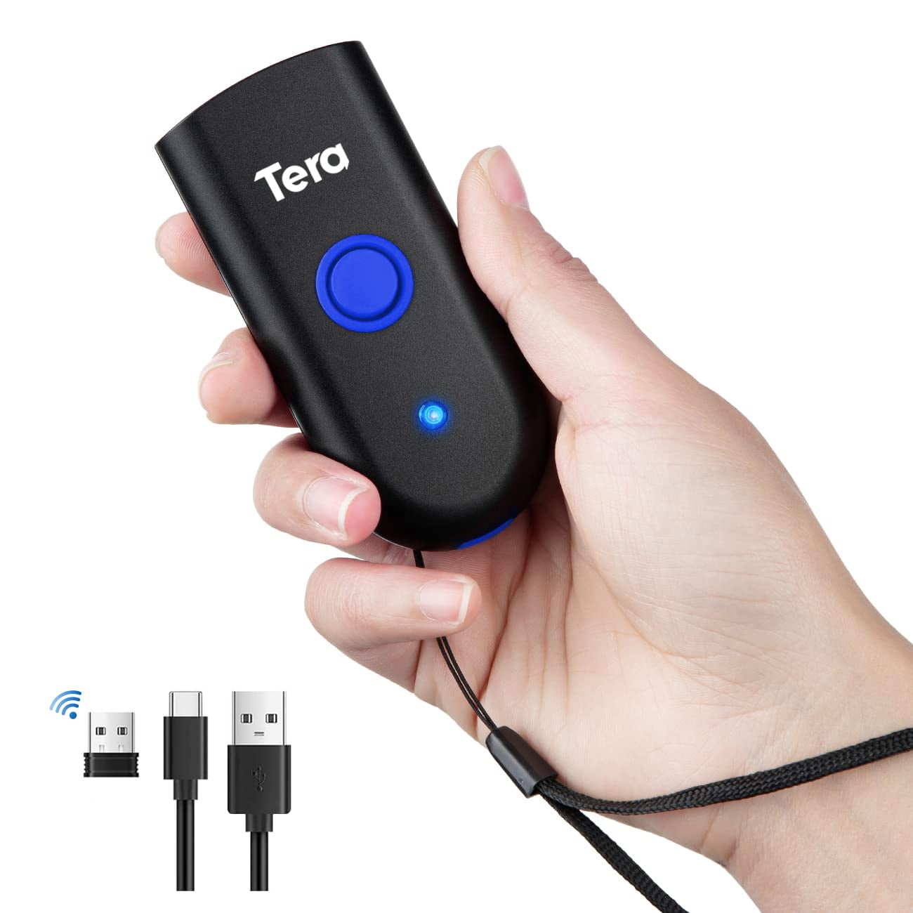 Escáner De Códigos De Barras Inalámbrico Tera 1100l Bluetooth Usb Con Cable