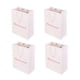 thumbnail image 4 of 4pcs Grande La Manija Del Bolso Del Favor Del Regalo Del Papel Del Banquete De Boda De La Dama De Honor Blanco, 4 of 5