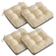 thumbnail image 1 of Cojines para silla AMCATON de espuma triturada 48 x 48 cm, beige, paquete de 4, 1 of 9