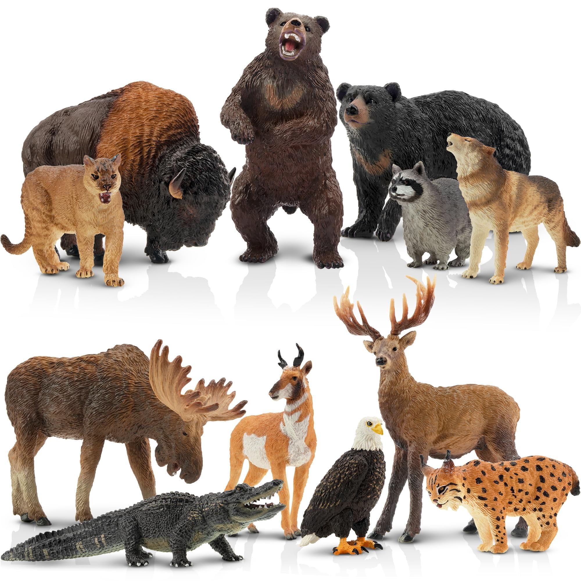 Figuras De Animales Toymany North American Forest X12