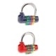 thumbnail image 5 of 2 paquetes de 4 dígitos de la combinación de la letra del dial candado equipaje de viaje maleta de bloqueo, 5 of 5