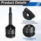 thumbnail image 4 of Uxcell 1/2" Unidad de Enchufe de Bit Torx T30 Impacto 6 Puntos Estrella Enchufes CR-MO Acero con Pasador de Chaveta y Anillo O para Taladros Eléctricos Adaptador de Taller de Garaje, 4 of 7