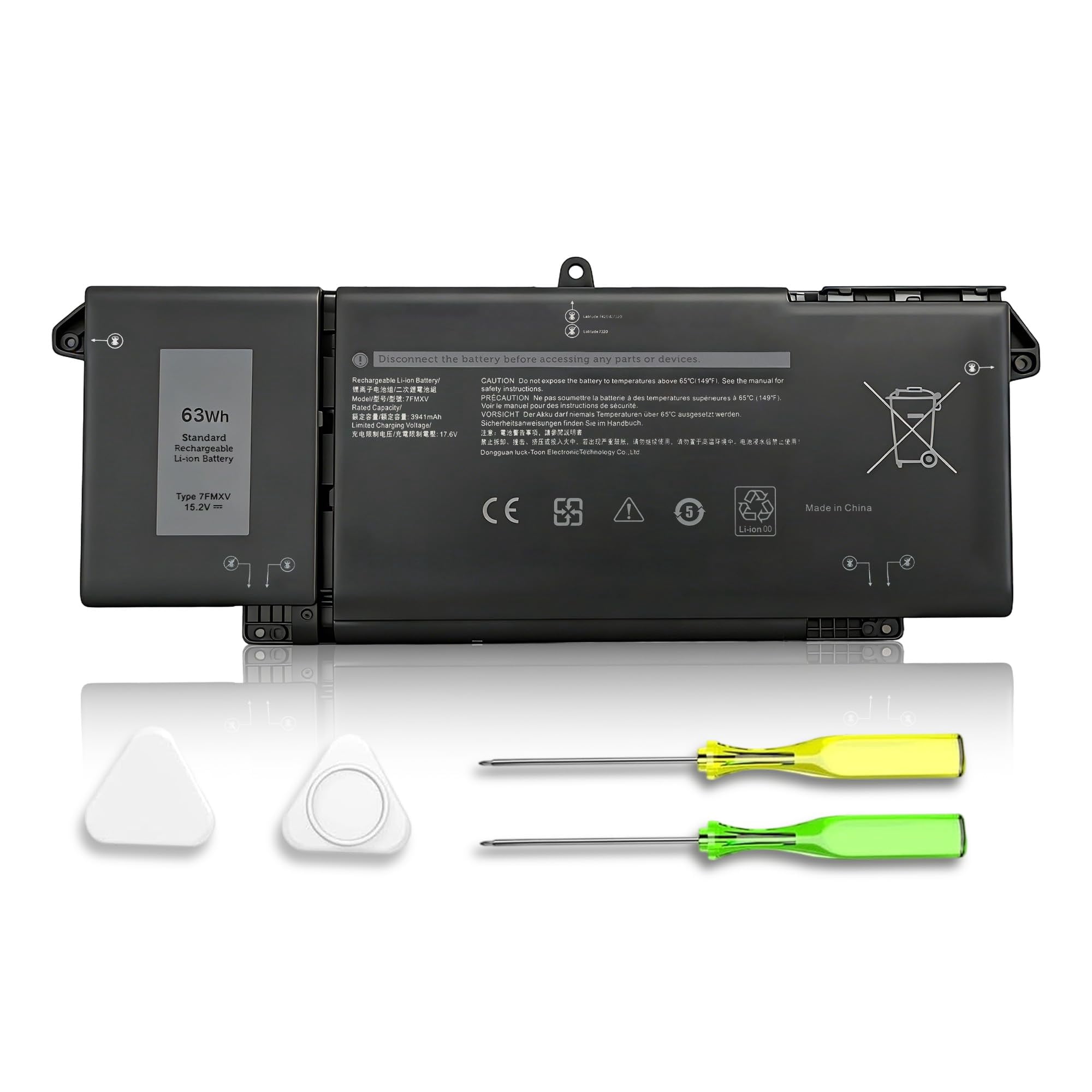 Batería Para Laptop Ndwqgfs 7fmxv 63wh Para Dell Latitude